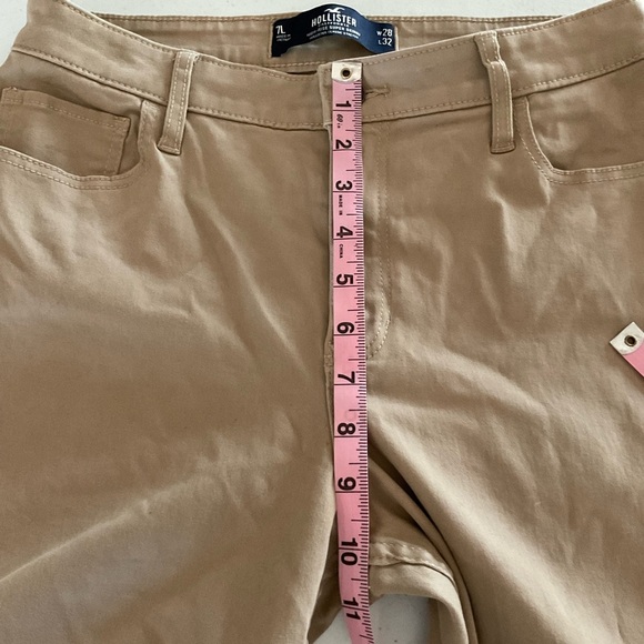 Hollister Jeans High-Rise Super Skinny Khaki Pants Classic Stretch Wmns Size 7L - Picture 5 of 11